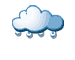 Pluie faible, Averses, Partiellement nuageux Pluie faible, Averses, Partiellement nuageux